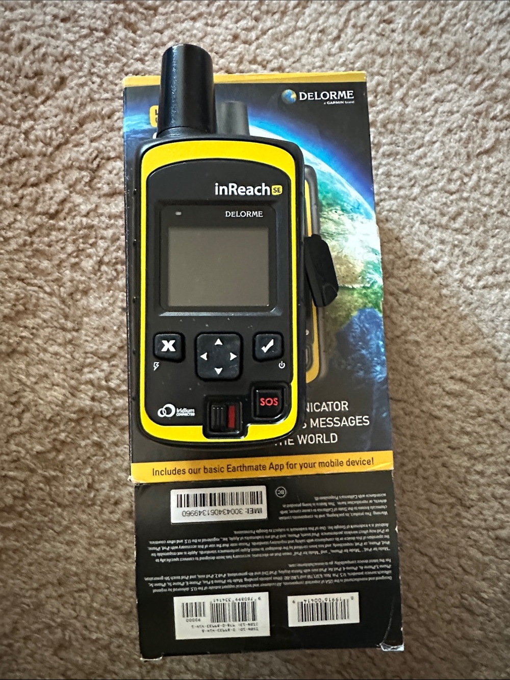 DeLorme inReach SE Yellow GPS Satellite Communicator